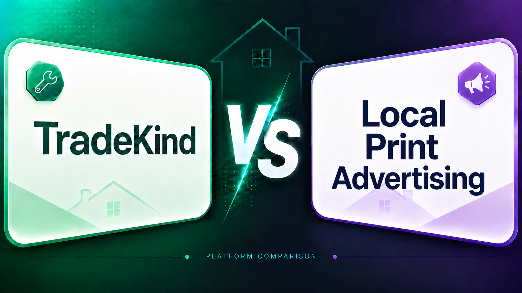 TradeKind versus local print advertising and leaflet drops for Sussex tradespeople